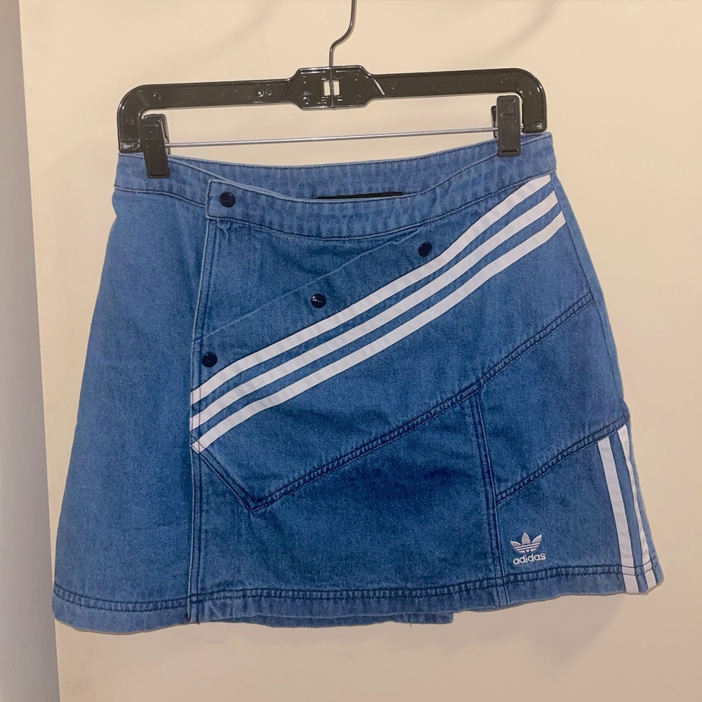 Adidas Danielle Cathari denim snap skirt